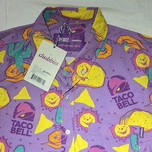 Taco Bell x Chubbies Slim-Fit Button Up Medium